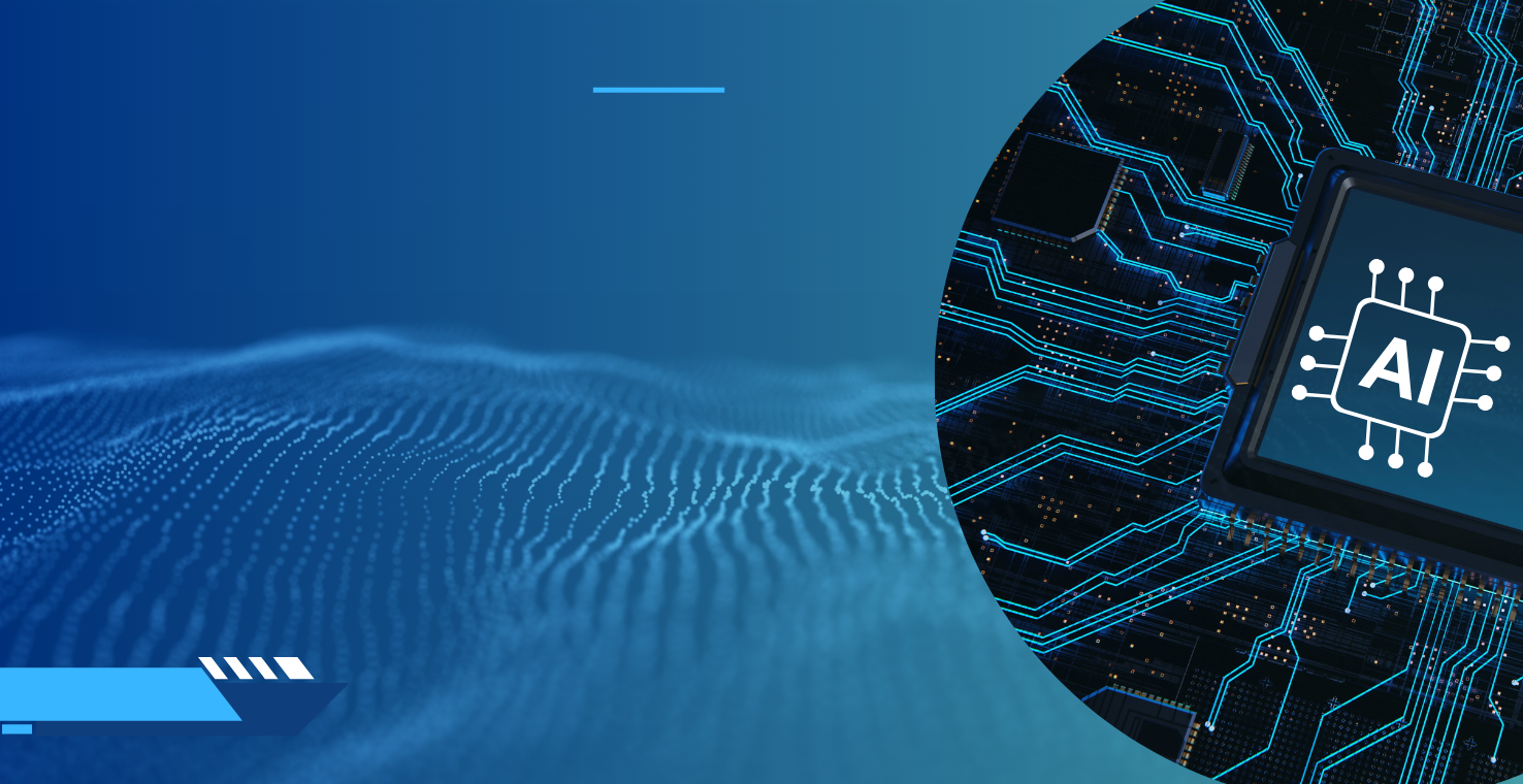 Blue and White Futuristic Artificial Intelligence Technology Banner